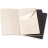 Блокнот MOLESKINE Cahier Journal XLarge, клетка, чёрный (3 шт.) QP322